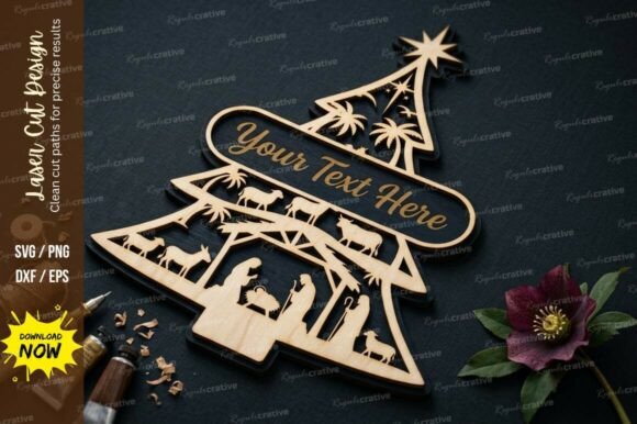 Christmas Village Laser Cut Svg Cutting: Festive Design Files