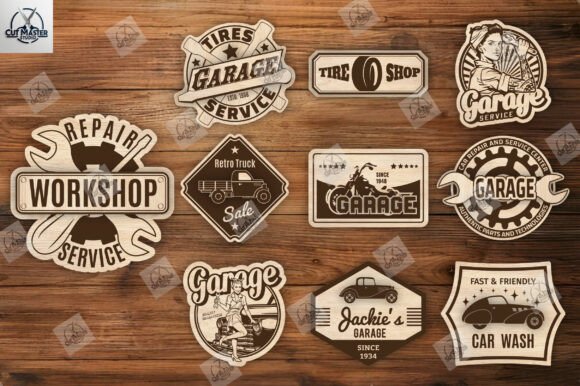 Create a Workshop Vibe with Garage Sign SVG Files