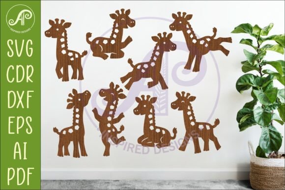 Cute Giraffe SVG Laser Cut Files for Adorable Projects