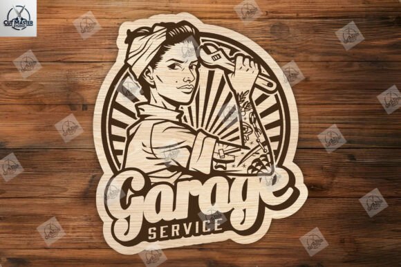 Garage Sign Laser Cut SVG for Crafting and Design