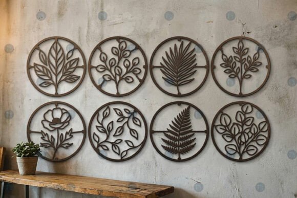 Laser Cut Botanical Wall Art SVG Bundle