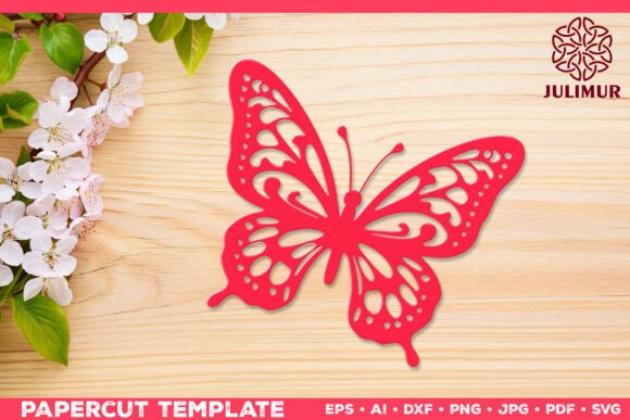 Papercut Butterfly SVG: Layered Art for Crafters