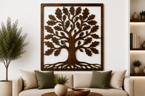 Tree Wall Decor SVG Laser Cut File for Stunning Designs