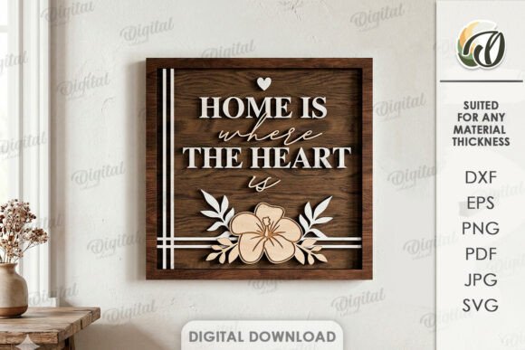 Welcome Home Wall Decor Laser Cut: Your Digital Design Solution