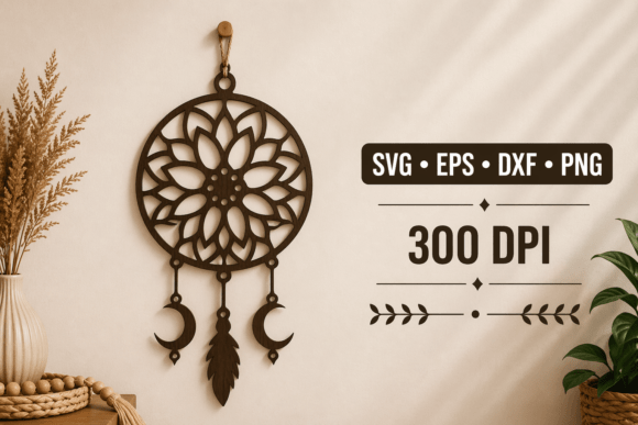 Wooden Dream Catchers Laser Cut SVG